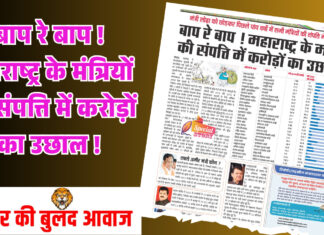 बाप रे बाप ! महाराष्ट्र के मंत्रियों की संपत्ति में करोड़ों का उछाल !