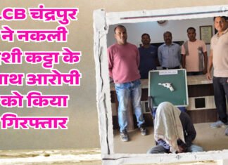 LCB चंद्रपुर ने नकली देशी कट्टा के साथ आरोपी को किया गिरफ्तार