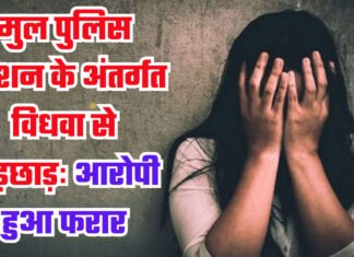 मुल पुलिस स्टेशन के अंतर्गत विधवा से छेड़छाड़ः आरोपी हुआ फरार